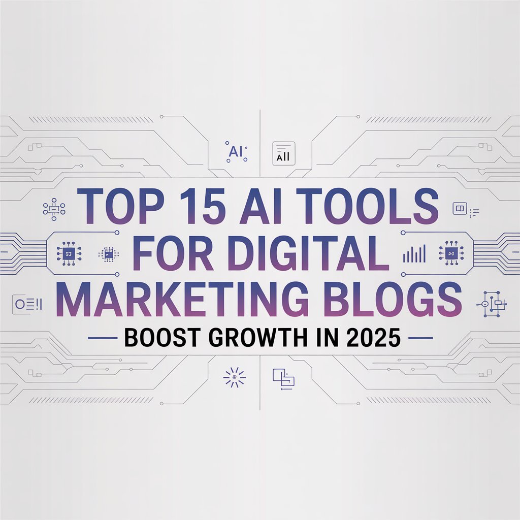 Top 15 AI Tools for Digital Marketing Blogs